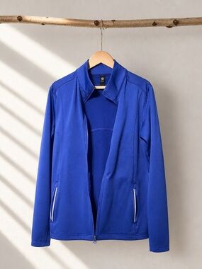 Eton Royal Blue Performance Zip Jacket